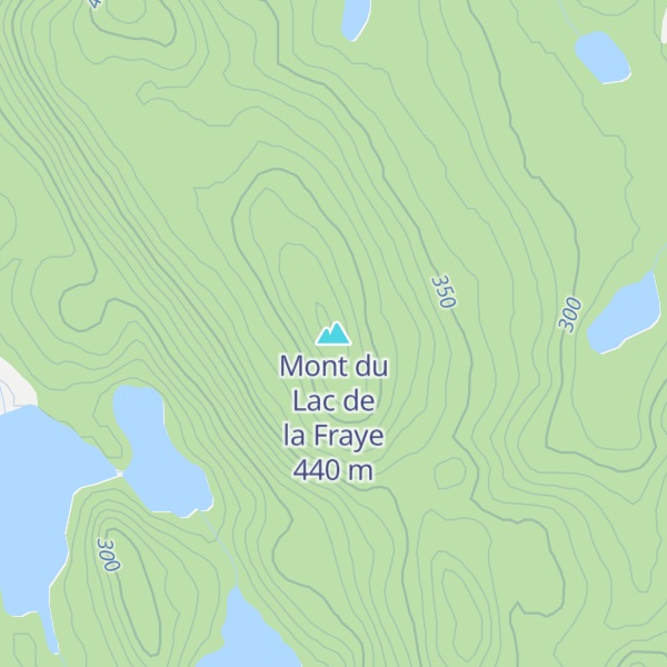Map of Mont du Lac de la Fraye