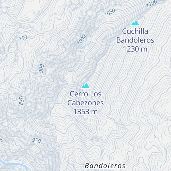 Map of Cerro Los Cabezones