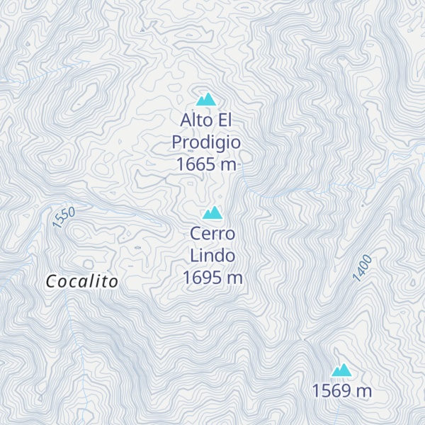 Map of Cerro Lindo