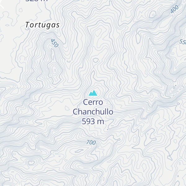 Map of Cerro Chanchullo