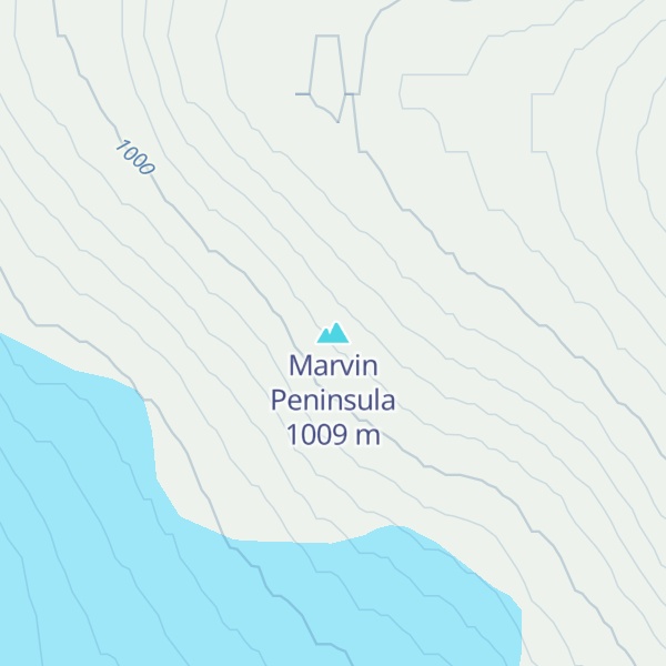 Map of Marvin Peninsula