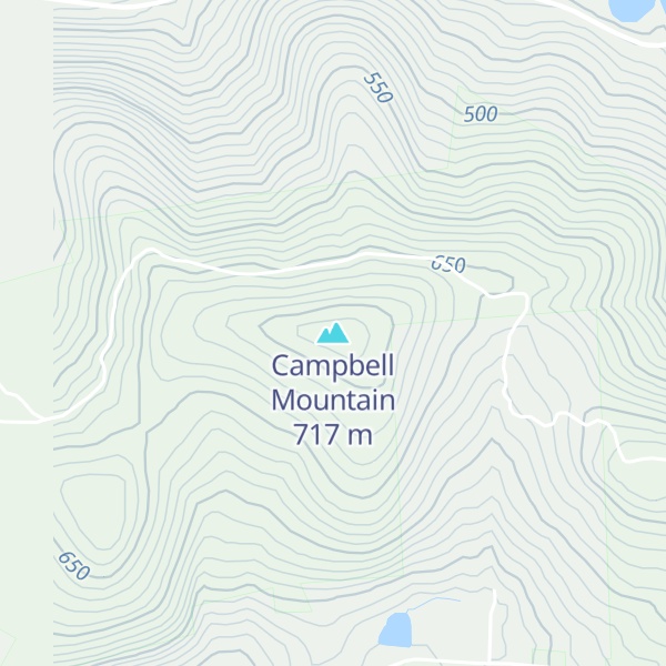 Map of Campbell Mountain