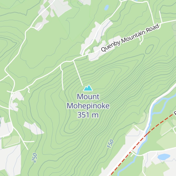 Map of Mount Mohepinoke