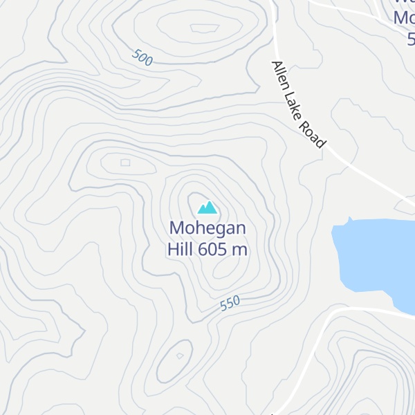 Map of Mohegan Hill
