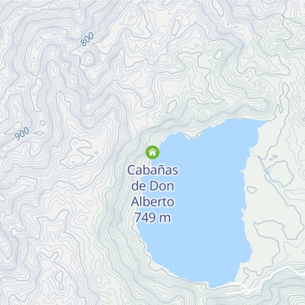 Map of Cabañas de Don Alberto