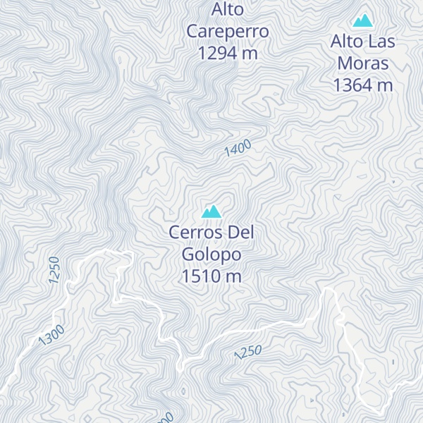 Map of Cerros Del Golopo