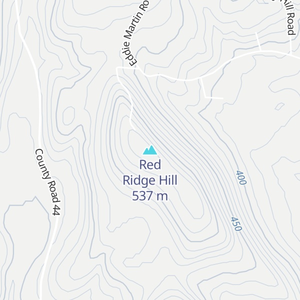 Map of Red Ridge Hill
