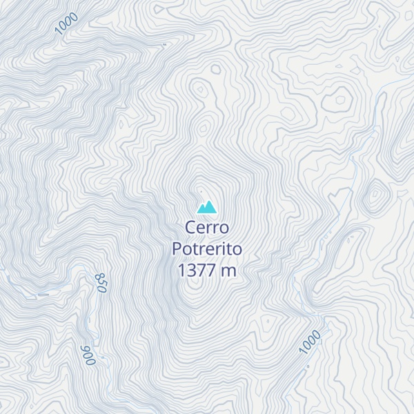 Map of Cerro Potrerito