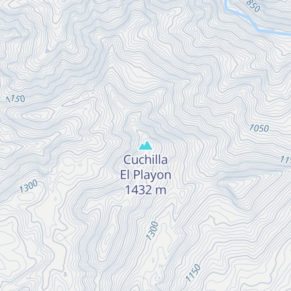 Map of Cuchilla El Playon
