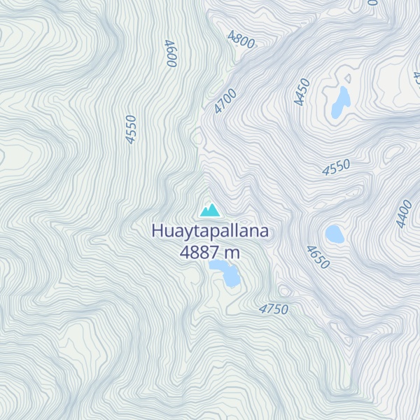 Map of Huaytapallana