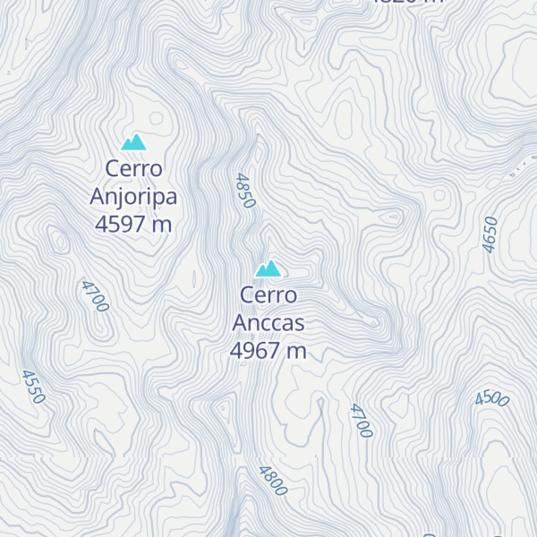 Map of Cerro Anccas