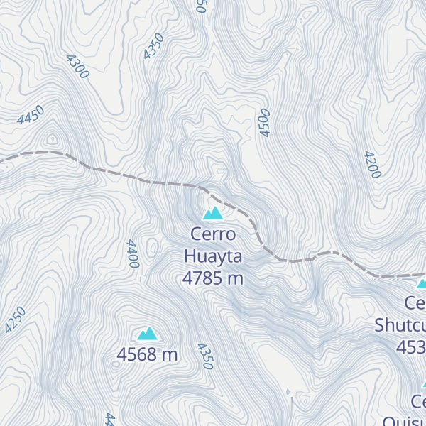 Map of Cerro Huayta