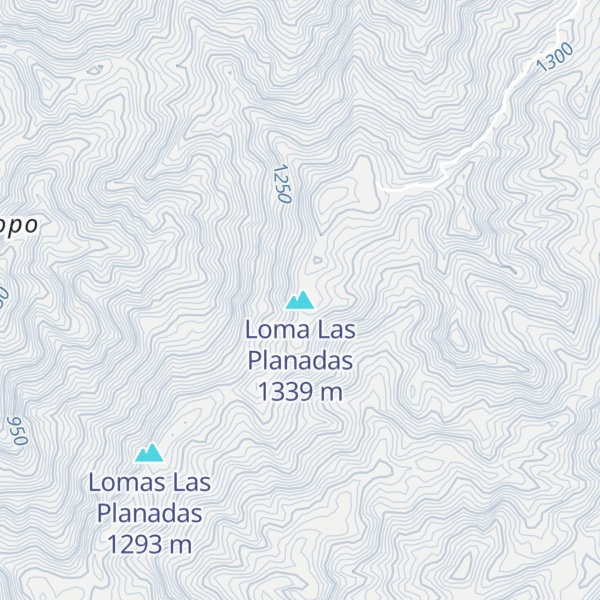 Map of Loma Las Planadas