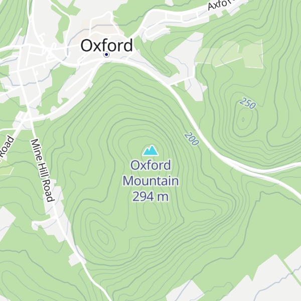 Map of Oxford Mountain
