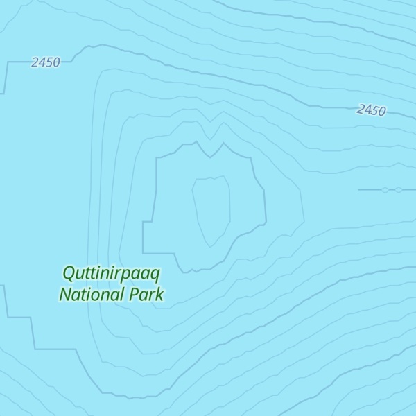 Map of Barbeau Peak