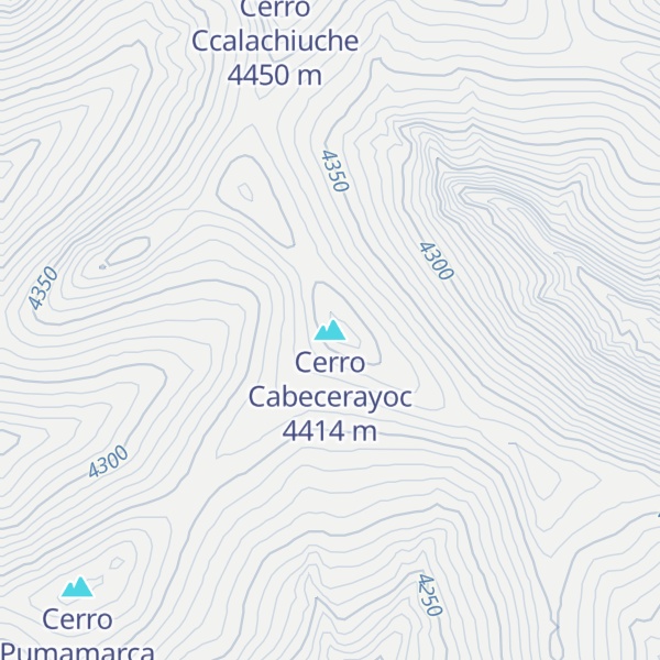 Map of Cerro Cabecerayoc