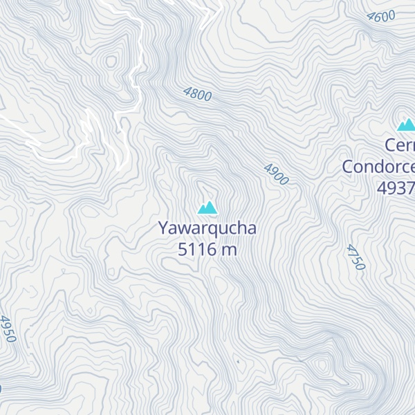Map of Yawarqucha