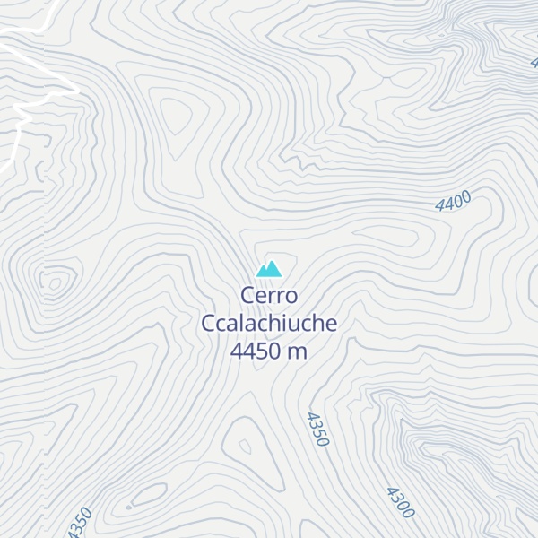 Map of Cerro Ccalachiuche