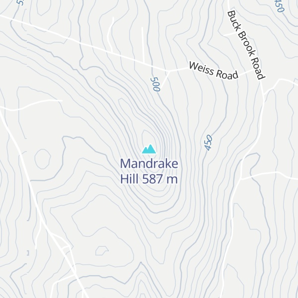 Map of Mandrake Hill