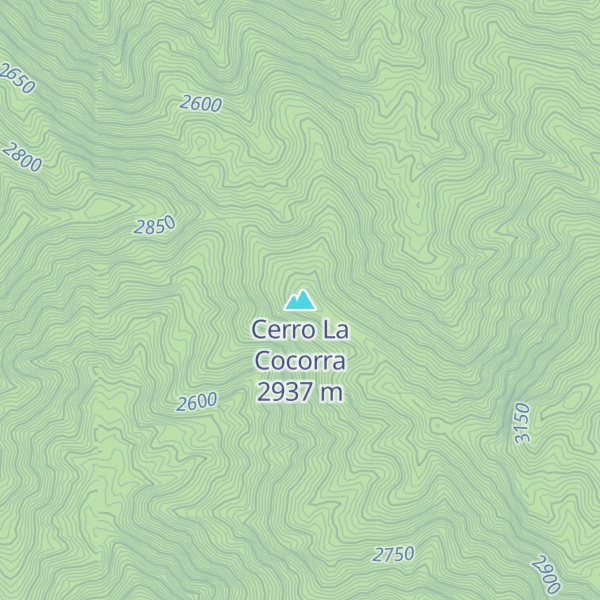 Map of Cerro La Cocorra