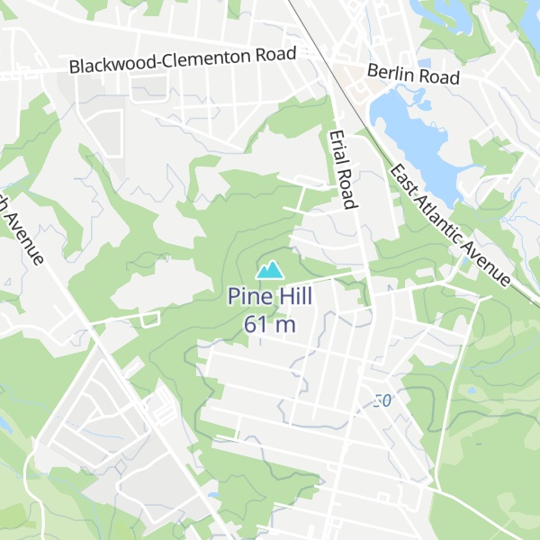 Map of Pine Hill