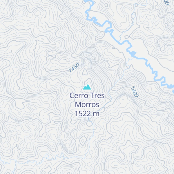 Map of Cerro Tres Morros