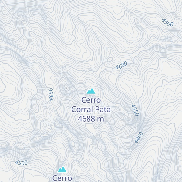 Map of Cerro Corral Pata