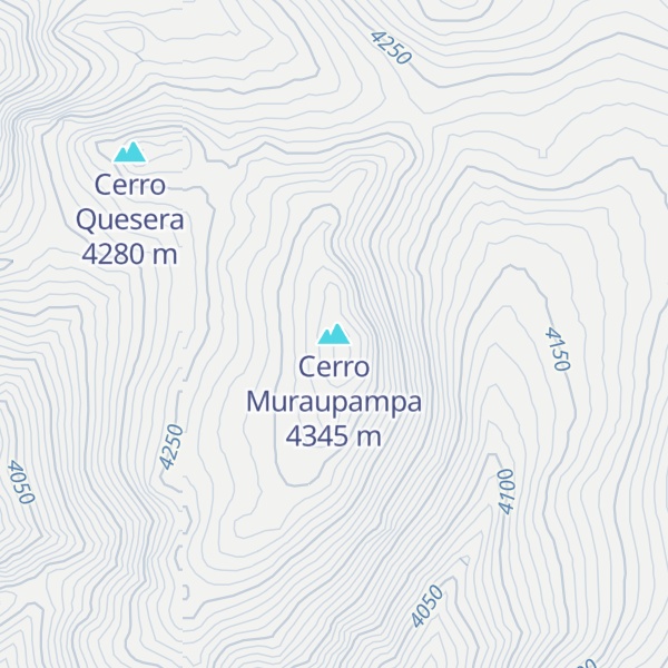 Map of Cerro Muraupampa