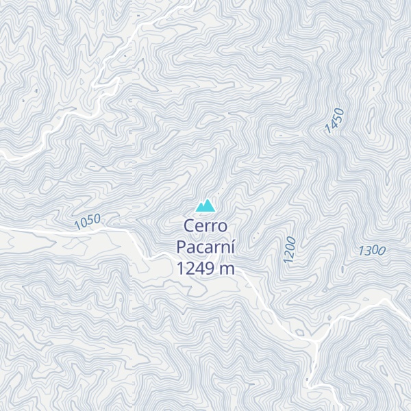 Map of Cerro Pacarní