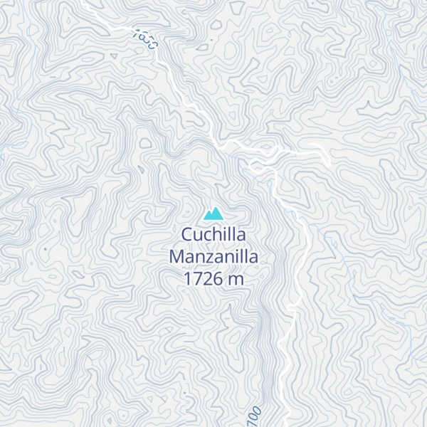 Map of Cuchilla Manzanilla