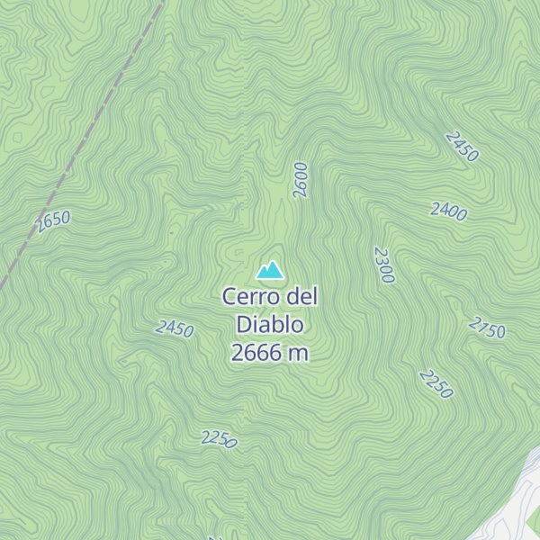 Map of Cerro del Diablo