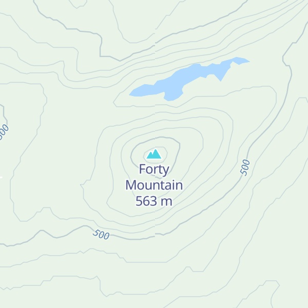 Map of Forty Mountain