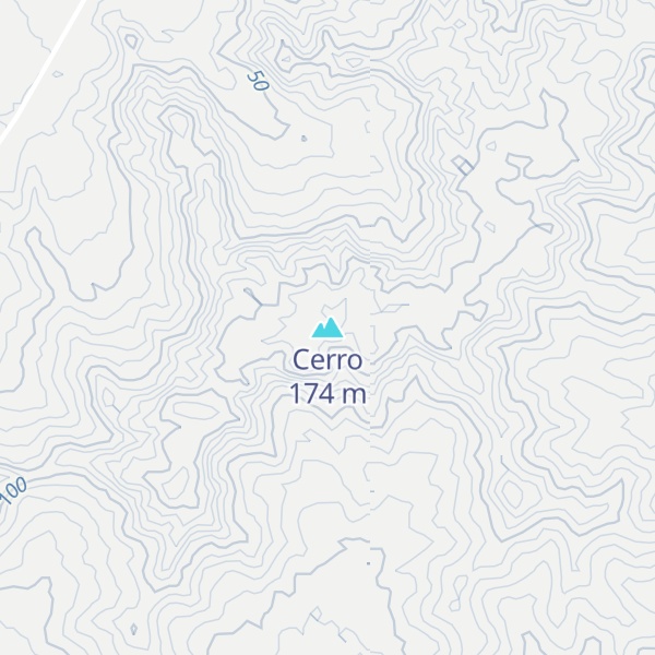 Map of Cerro