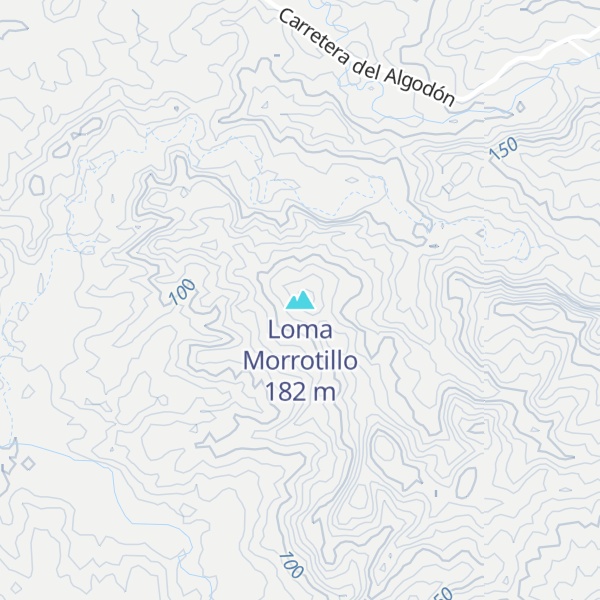 Map of Loma Morrotillo