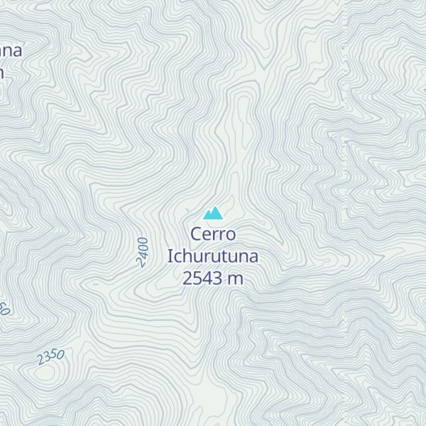 Map of Cerro Ichurutuna