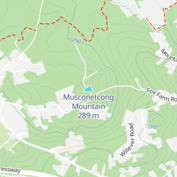 Map of Musconetcong Mountain