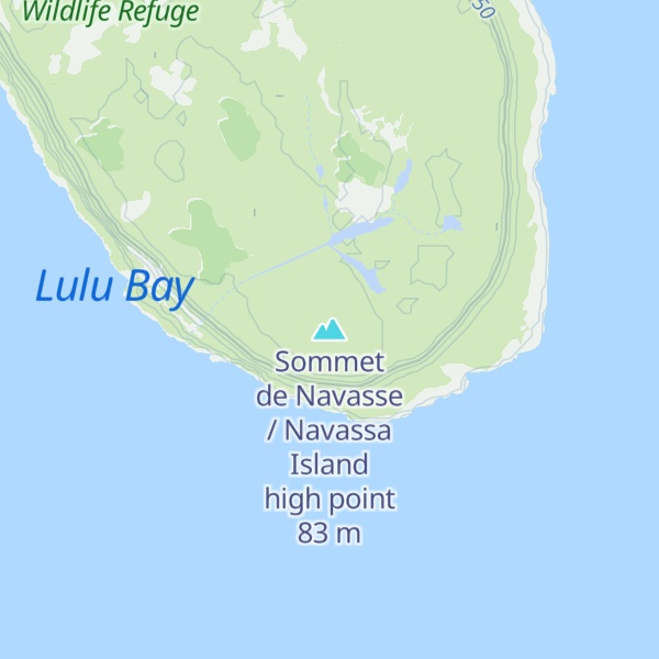 Map of Sommet de Navasse / Navassa Island high point