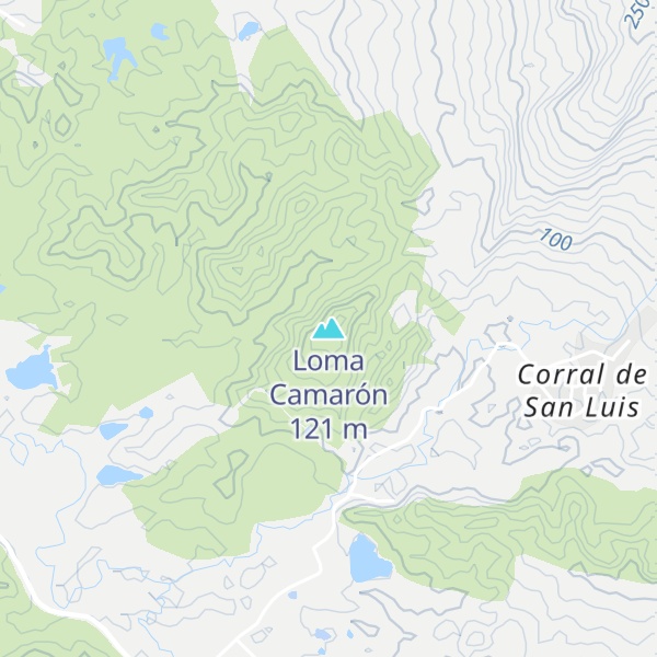 Map of Loma Camarón