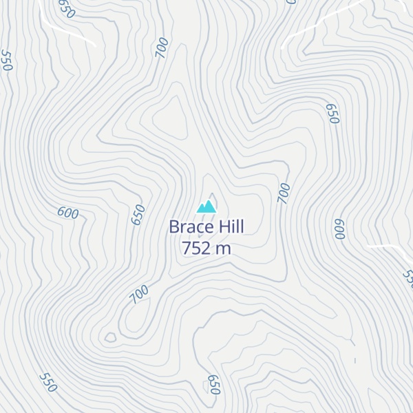 Map of Brace Hill