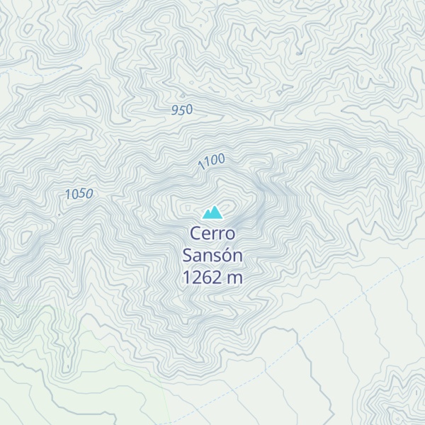 Map of Cerro Sansón