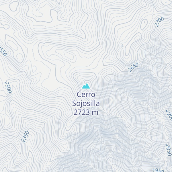 Map of Cerro Sojosilla