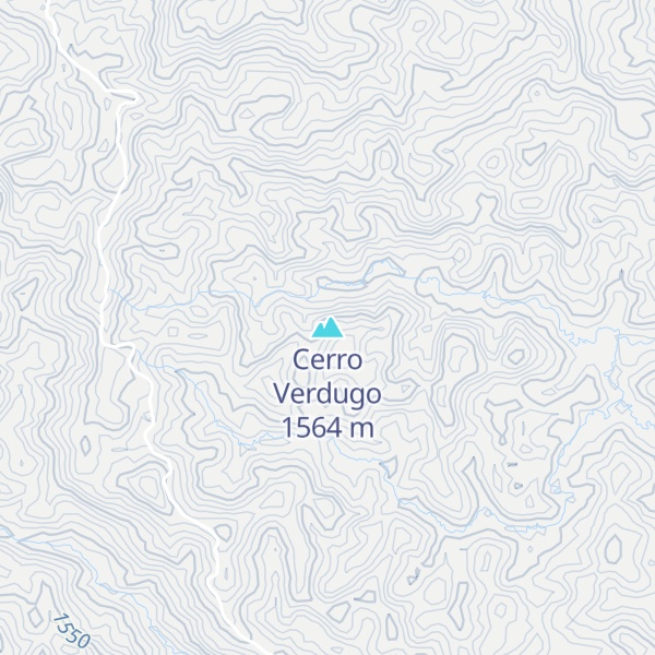 Map of Cerro Verdugo