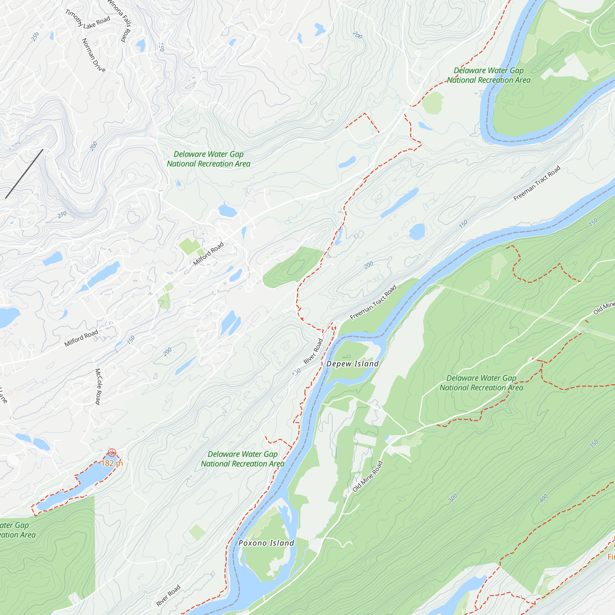 Delaware Water Gap NRA Headquarters map