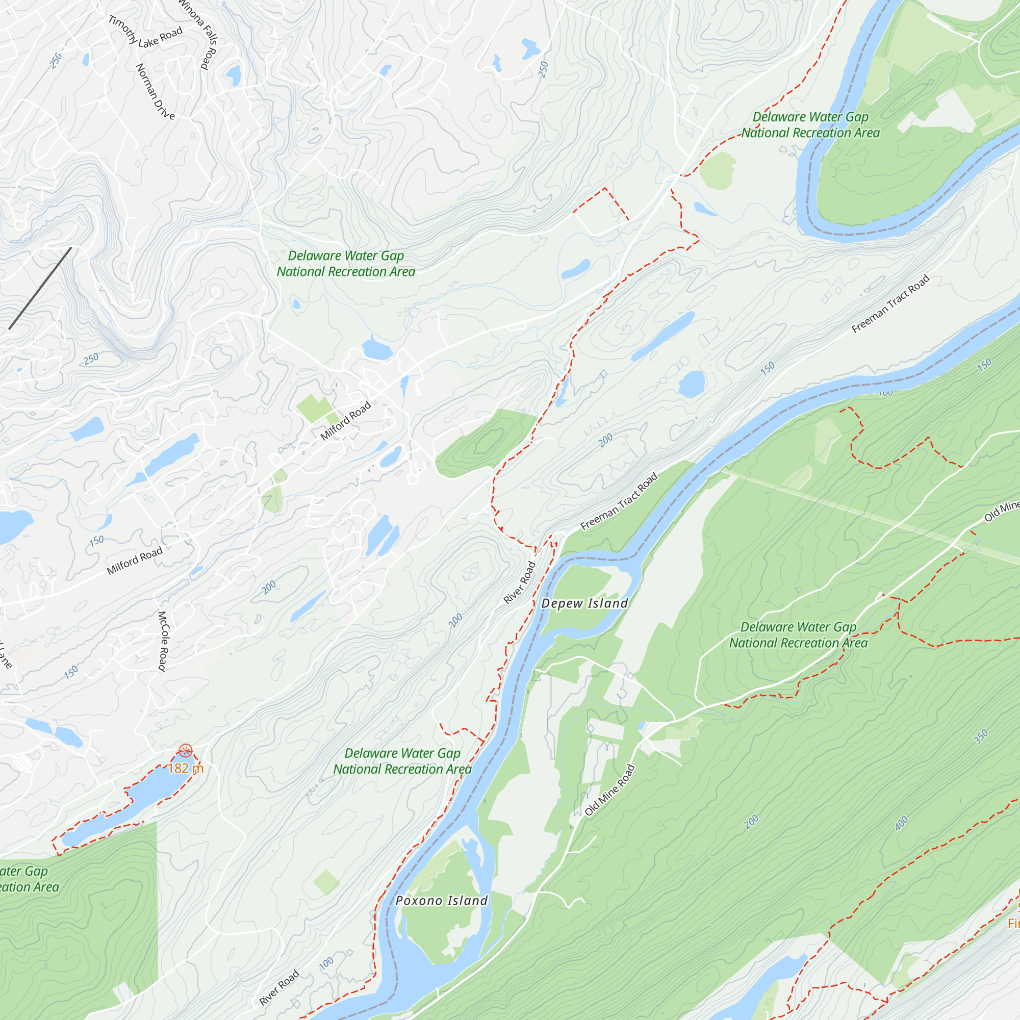 Delaware Water Gap NRA Headquarters map