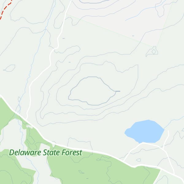 Map of Little Mud Pond Ridge