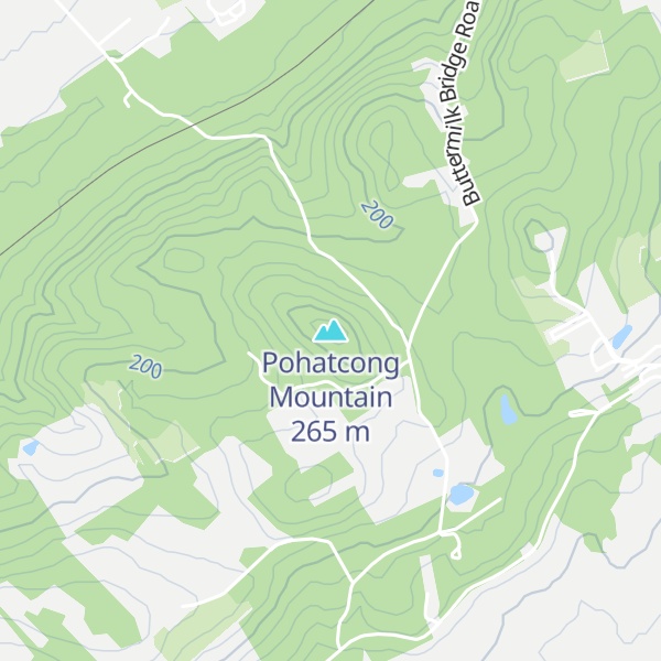 Map of Pohatcong Mountain