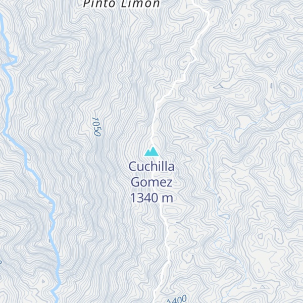 Map of Cuchilla Gomez