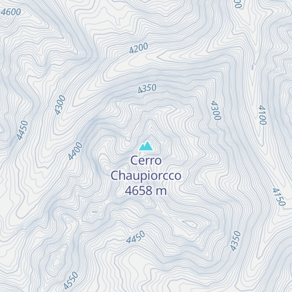 Map of Cerro Chaupiorcco