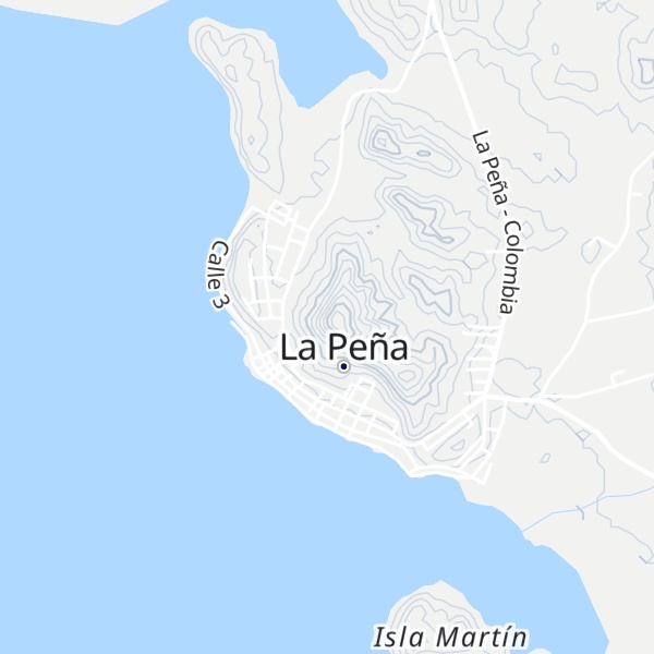 Map of La Peña
