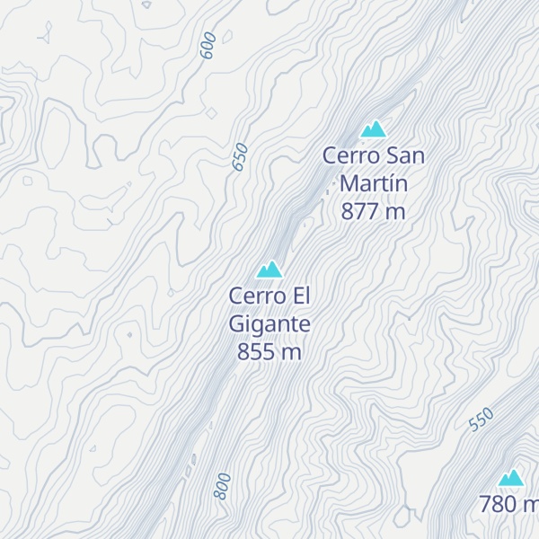 Map of Cerro El Gigante